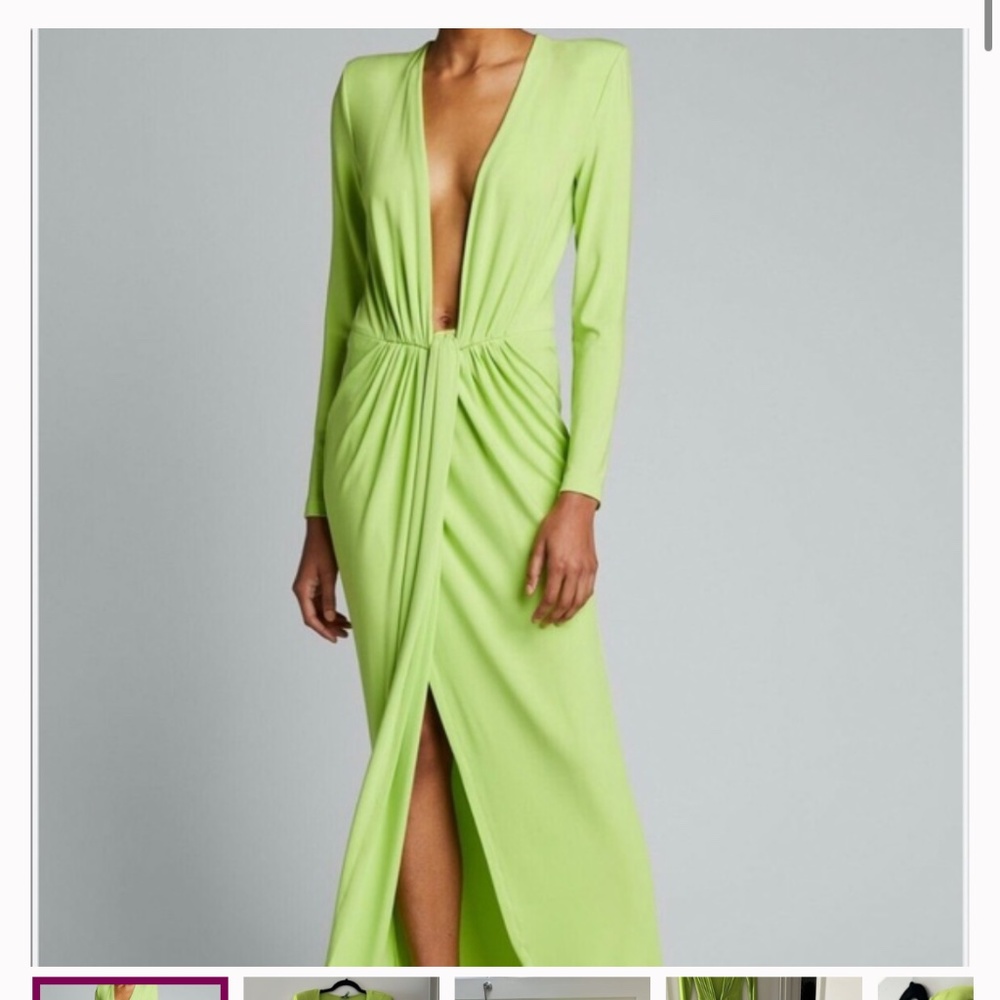 Gauge81 V Neck Gown in Black !